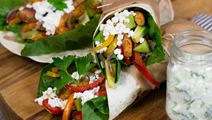 Kycklingwraps med cottage cheese