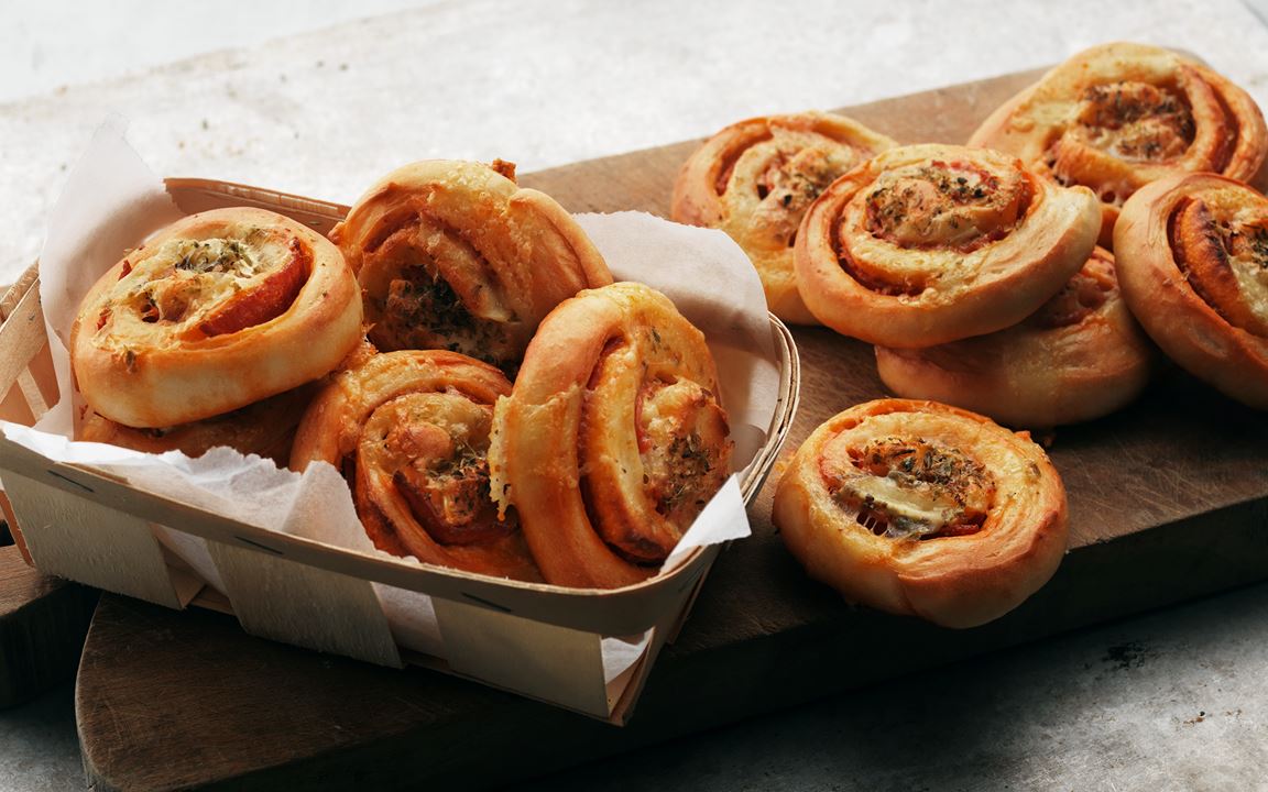 Bullar med brie och chorizo