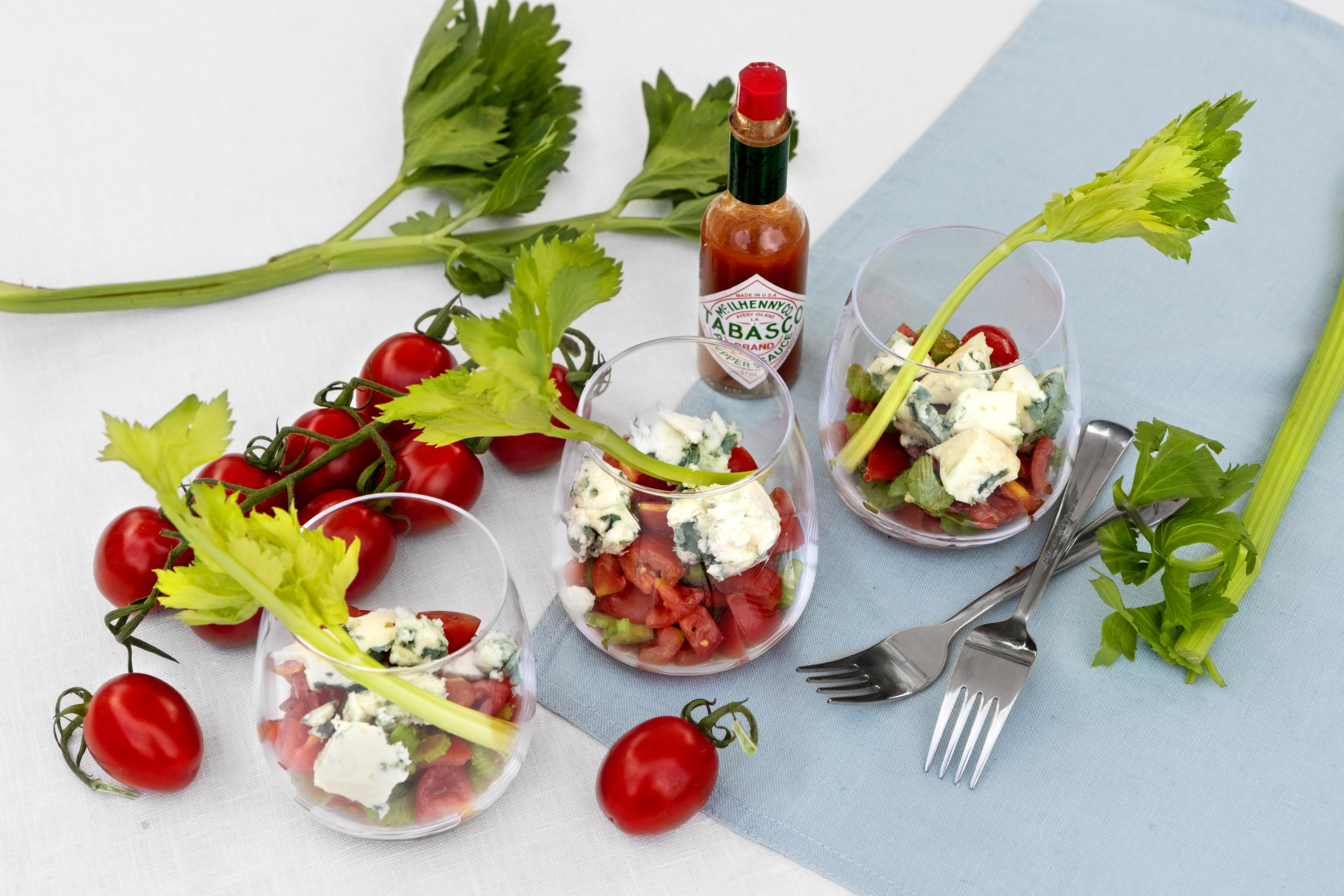 Bloody Mary-sallad med roquefort