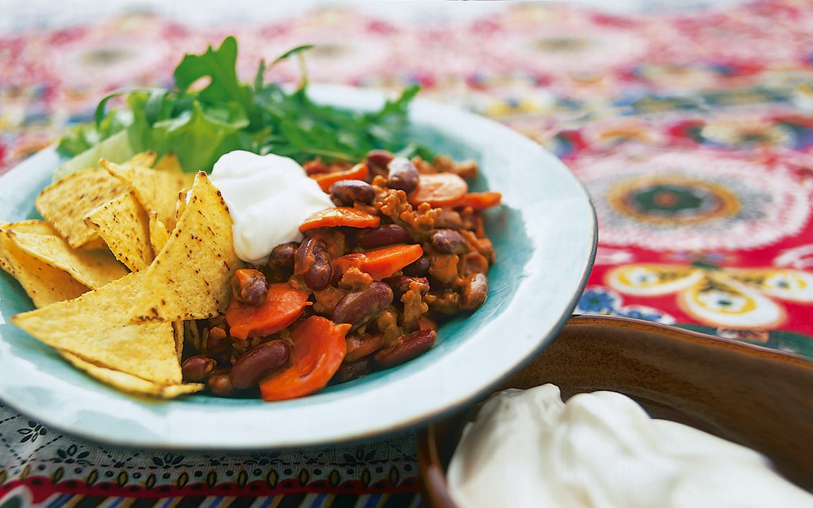 Snabb chili med chorizo