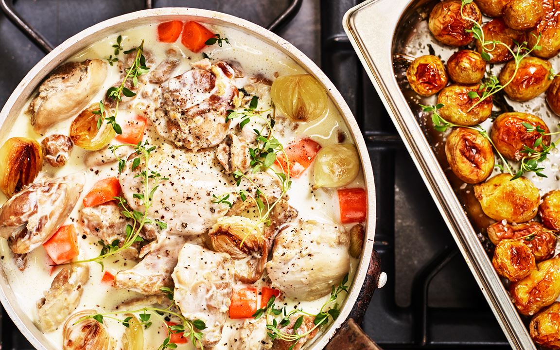 Coq au vin blanc