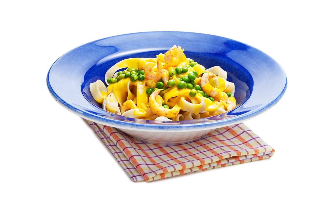 Räkpasta med hummerfond