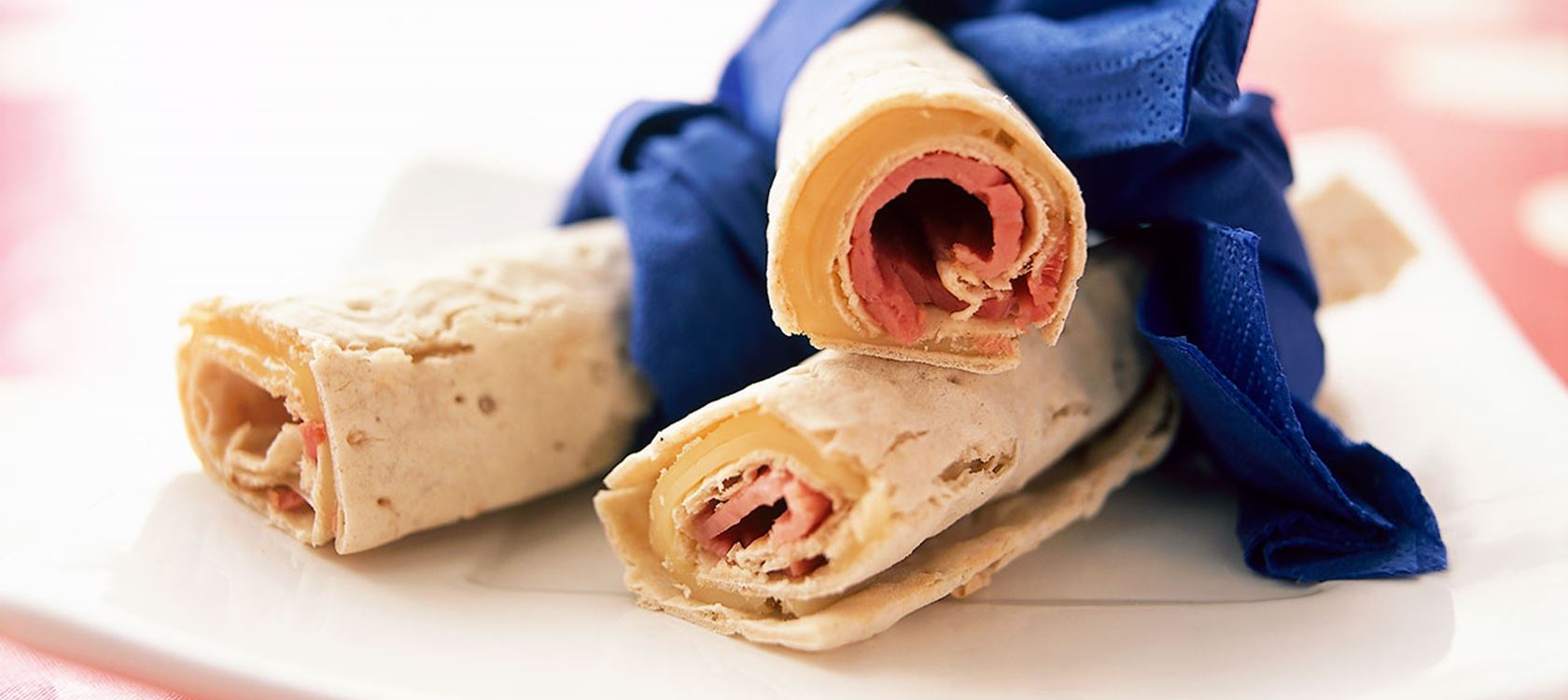 Tunnbrödswraps med skinka