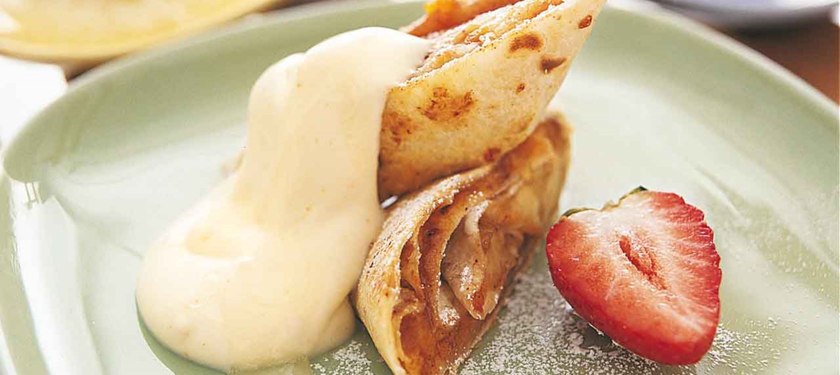 Nektarintortilla med klick