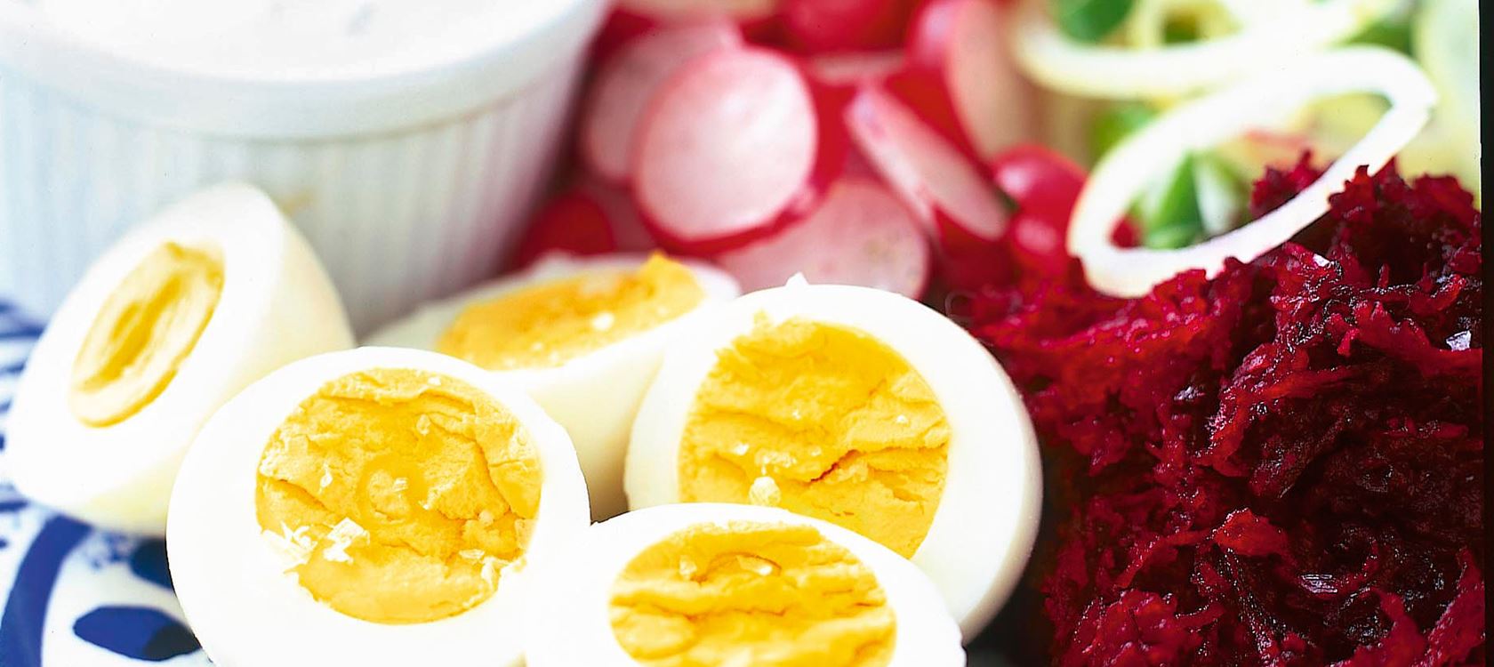 Crudité med ägg