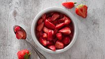 Rårörda jordgubbar