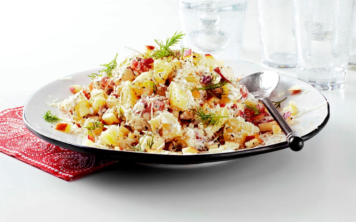Krämig laxsallad