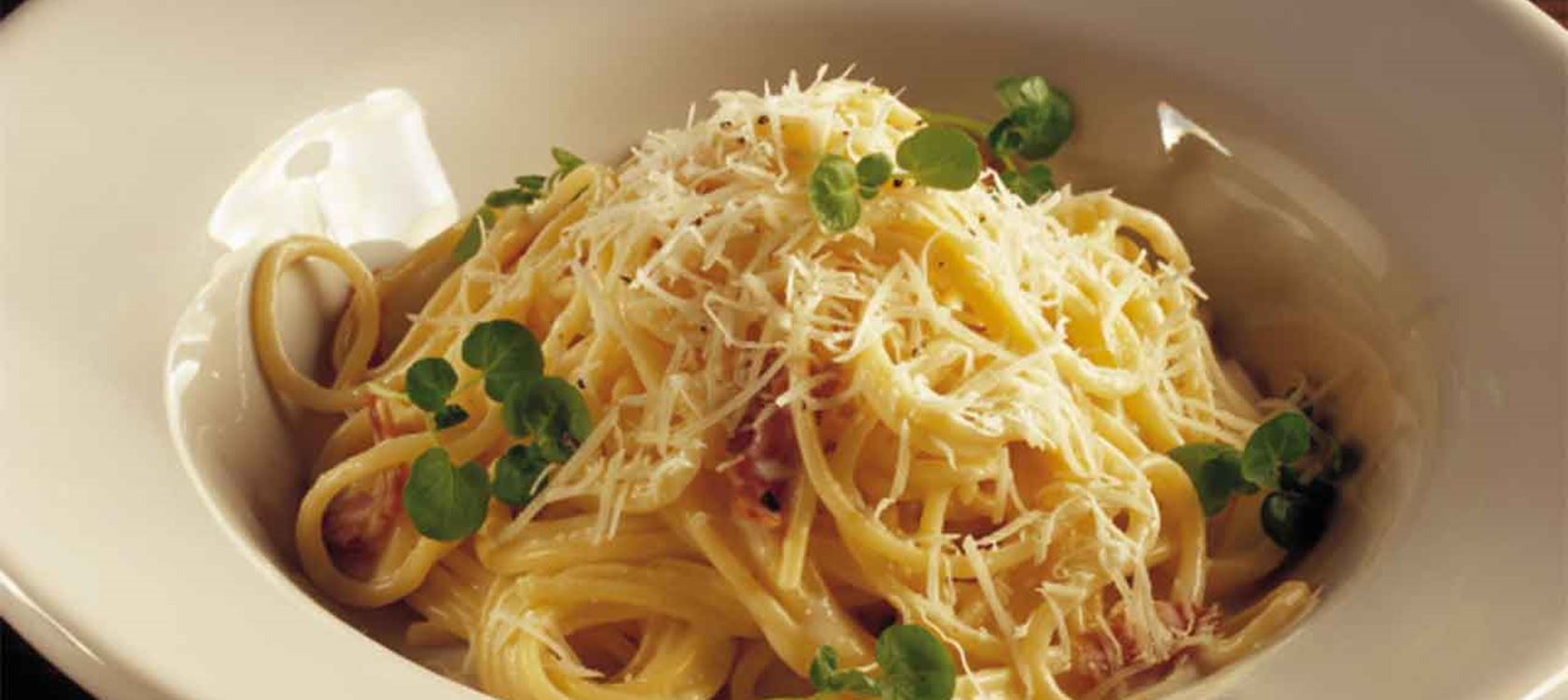 Pasta med bacon