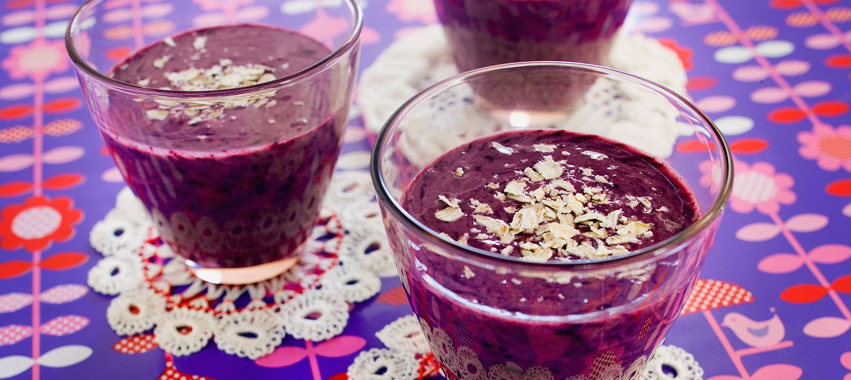 Blåbärssmoothie med banan