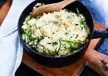 Risotto med cottage cheese