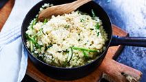 Risotto med cottage cheese