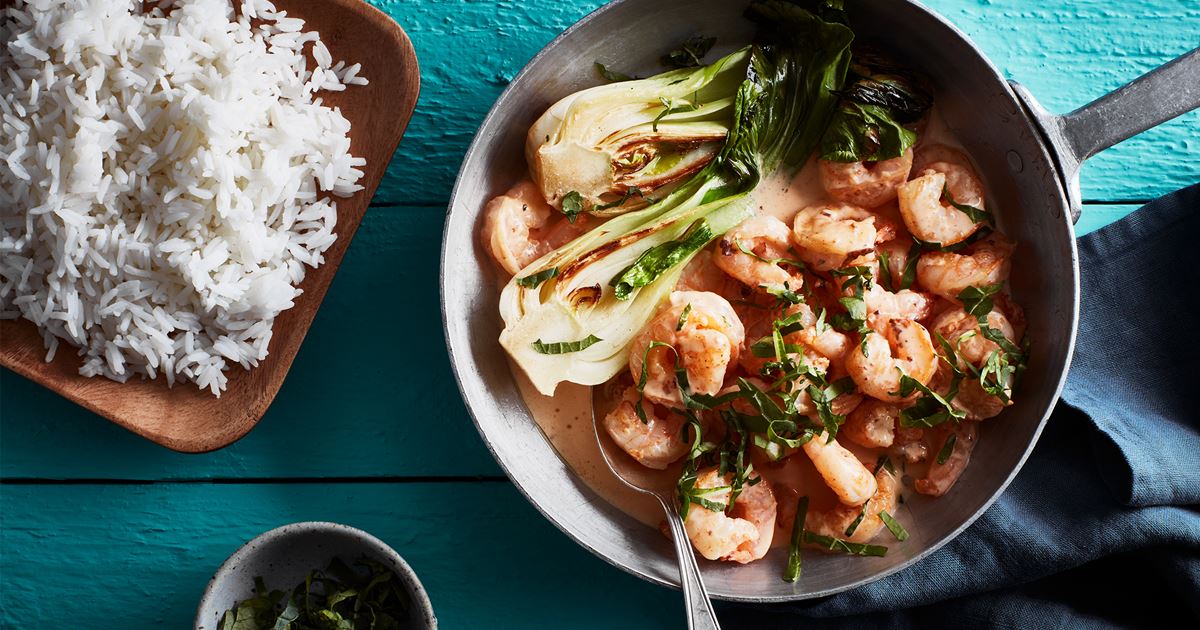 Heta räkor med ris - Recept | Arla