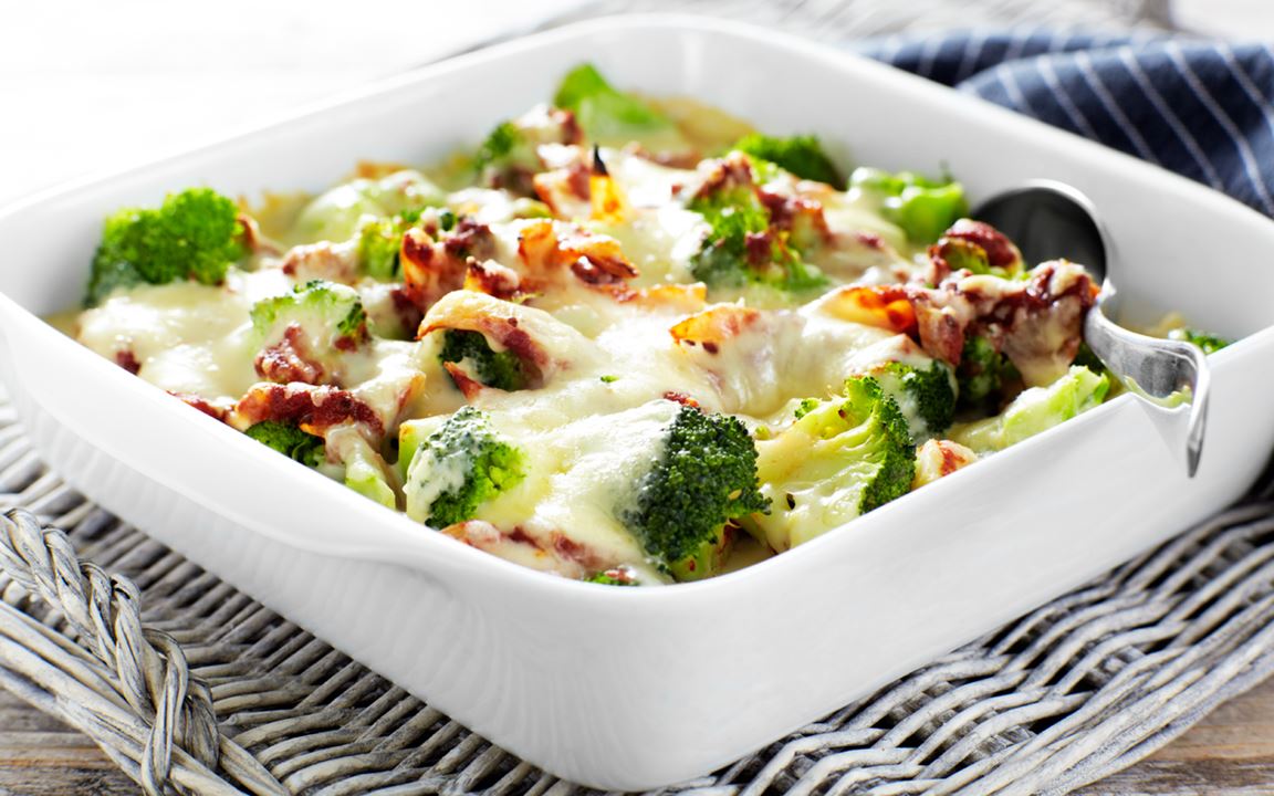 Moussaka med broccoli