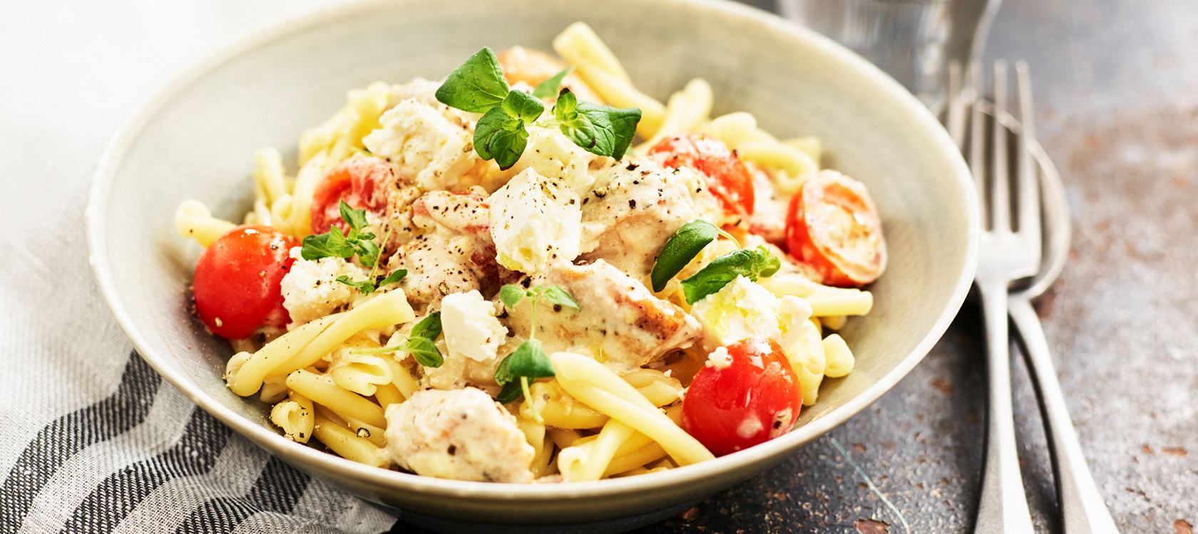 Kycklingpasta med vitost