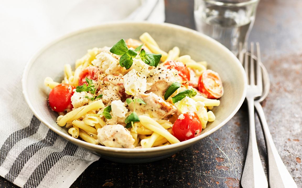 Kycklingpasta med vitost