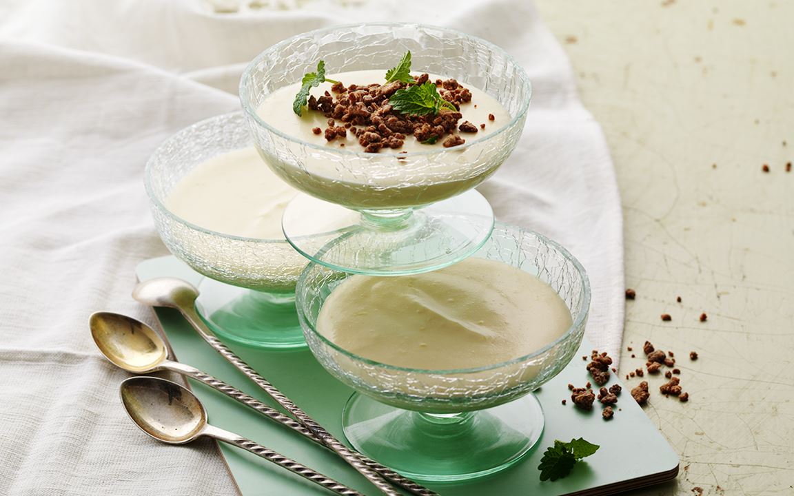 Citronbavaroise med rostad vit choklad