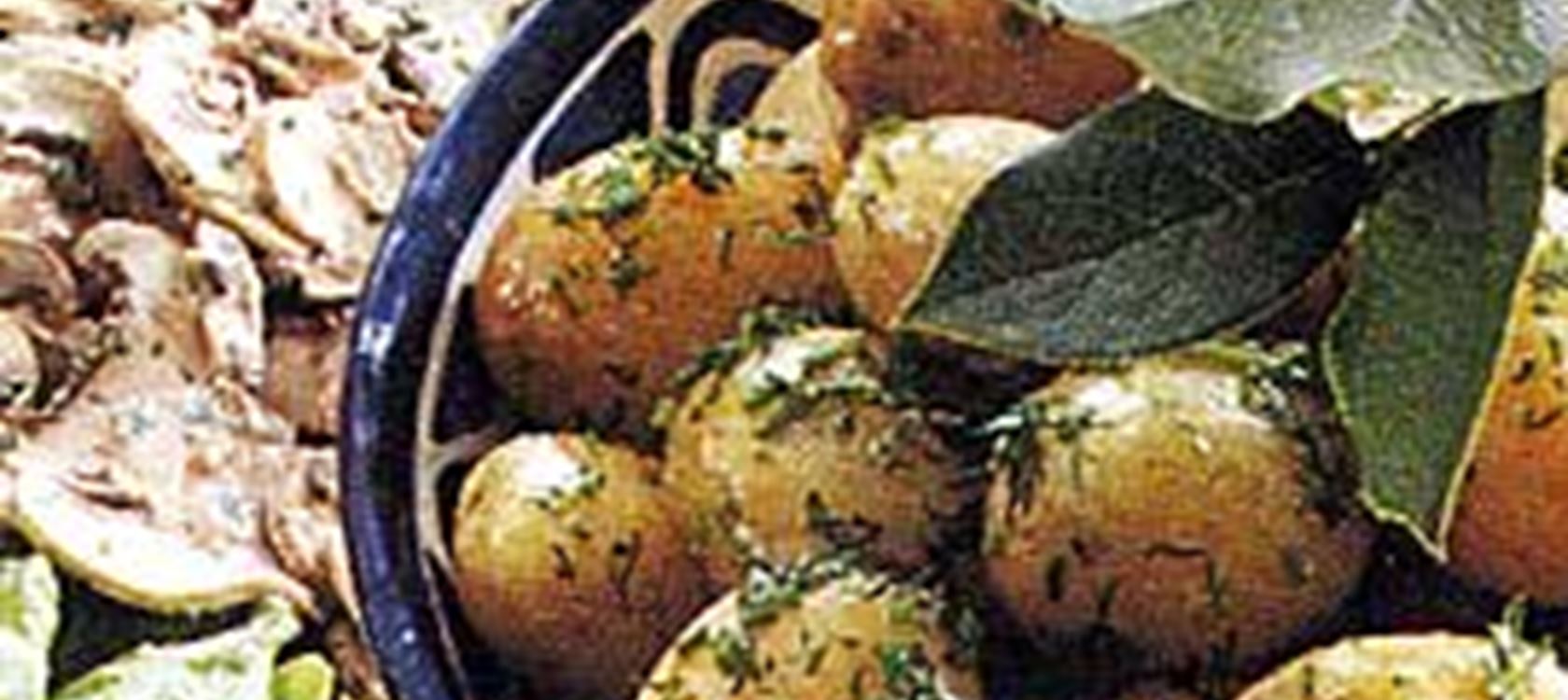 Smörslungad färskpotatis