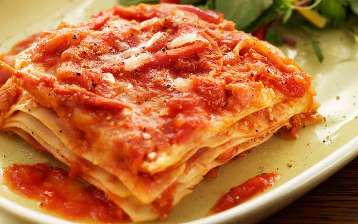 Lasagne med morot och cottage cheese