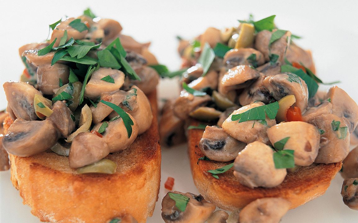 Svampbruschetta