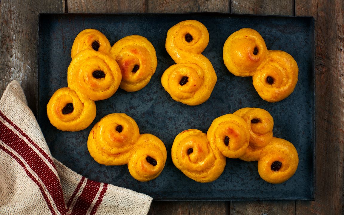 Glutenfria lussekatter
