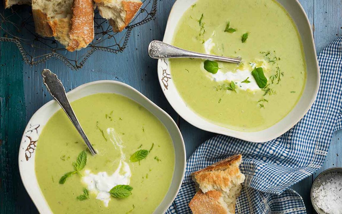 Crème Ninon med myntaröra