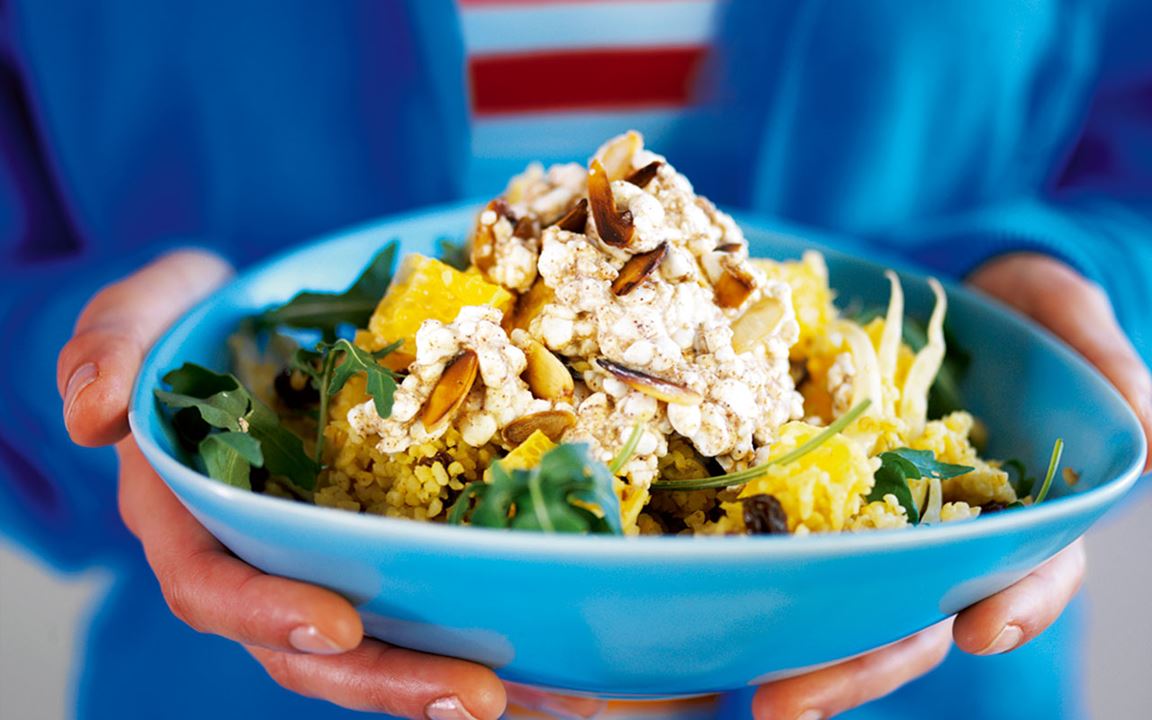 Bulgursallad med kanelröra