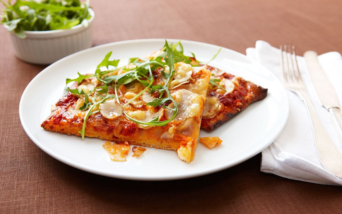 Pizza med jordärtskockor