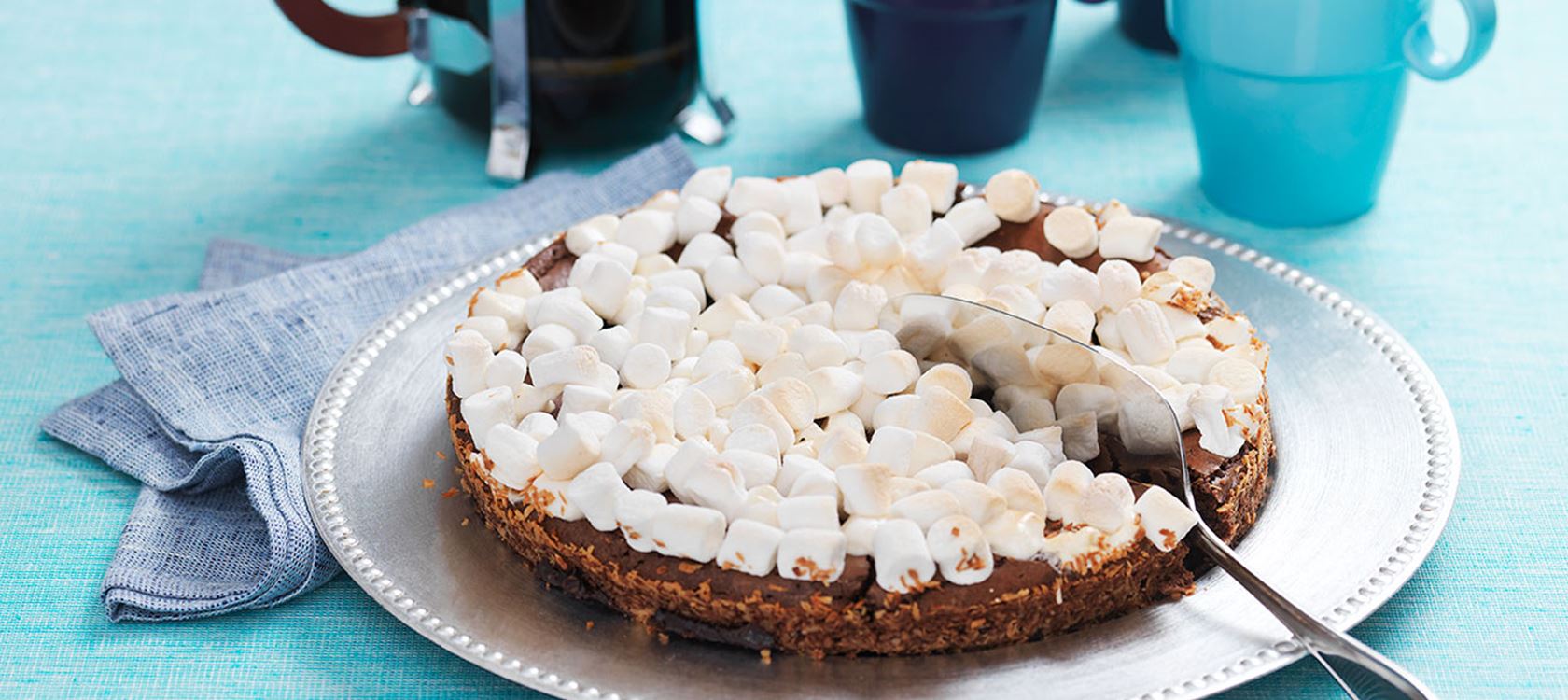 Kevins kladdkaka med minimarshmallows