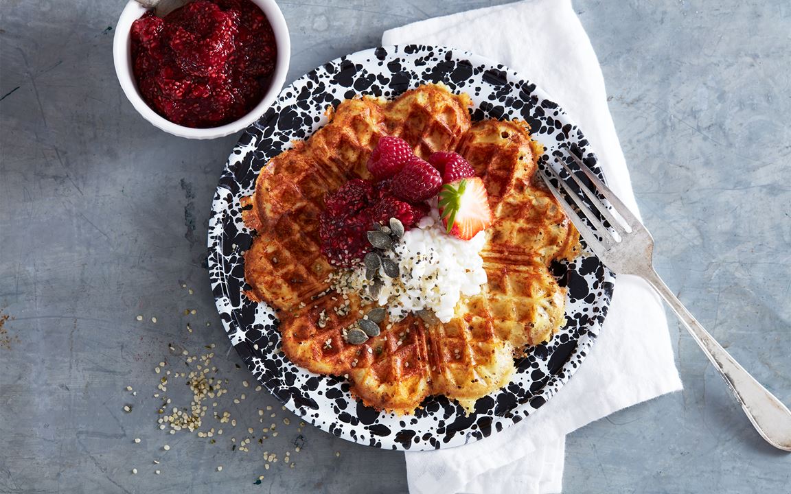 Cottage cheese våfflor