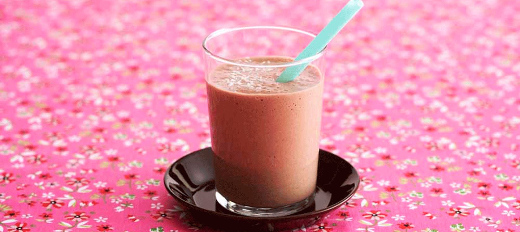 Mango- och chokladsmoothie