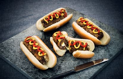 Cheddarfyllda Hot Dogs