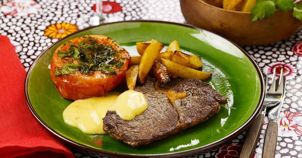 Entrecote Med Ugnsbakade Tomater Recept Arla entrecote-med-ugnsbakade-tomater-recept-arla