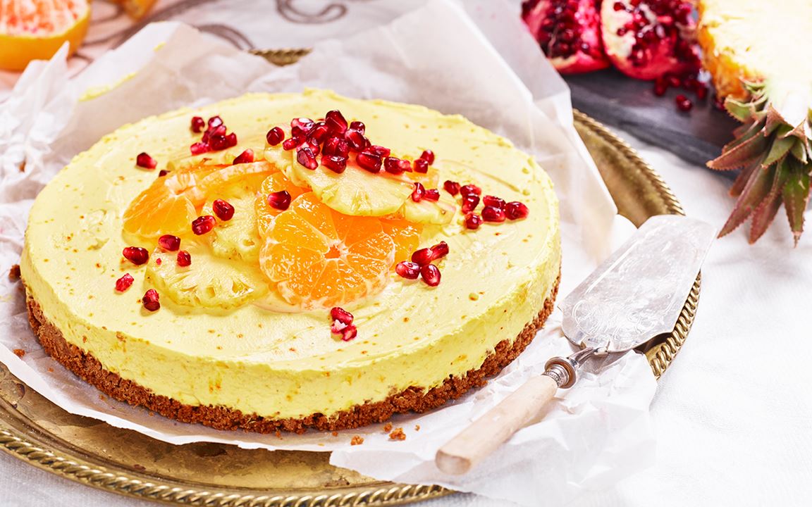 Saffranscheesecake