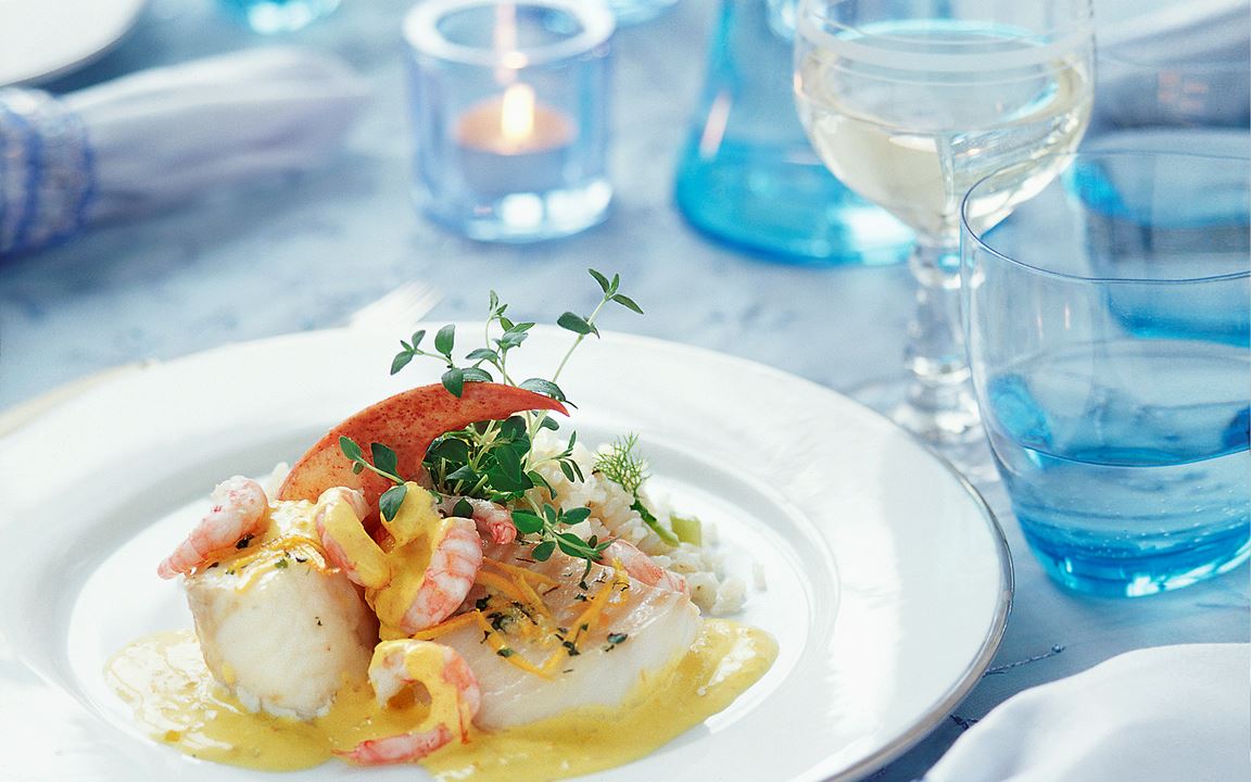 Fisk med apelsin och timjan