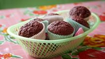 Chokladmuffins med rödbetor