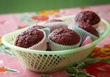 Chokladmuffins med rödbetor