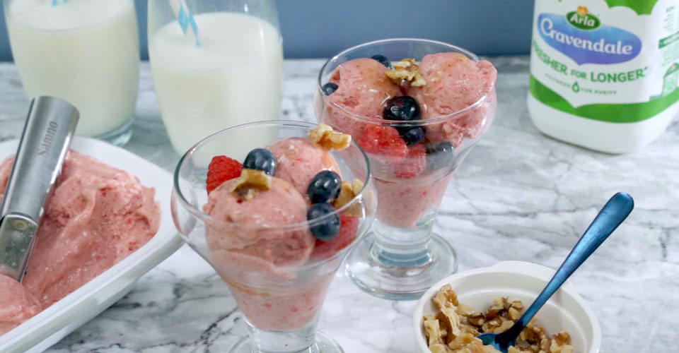 Very Berry Ice Cream Recipe Arla UK