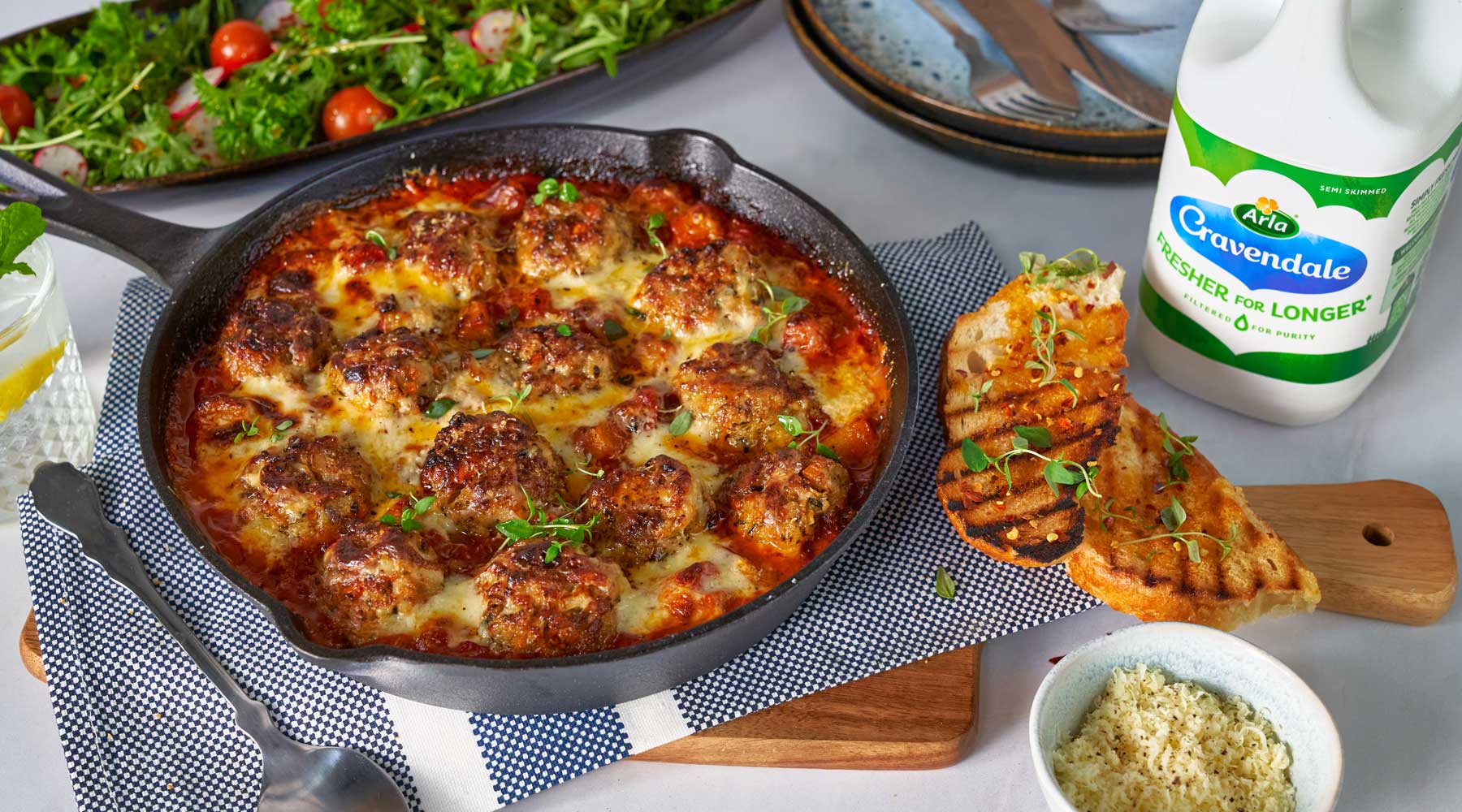 Turkey Meatball Bake Recipe Arla UK