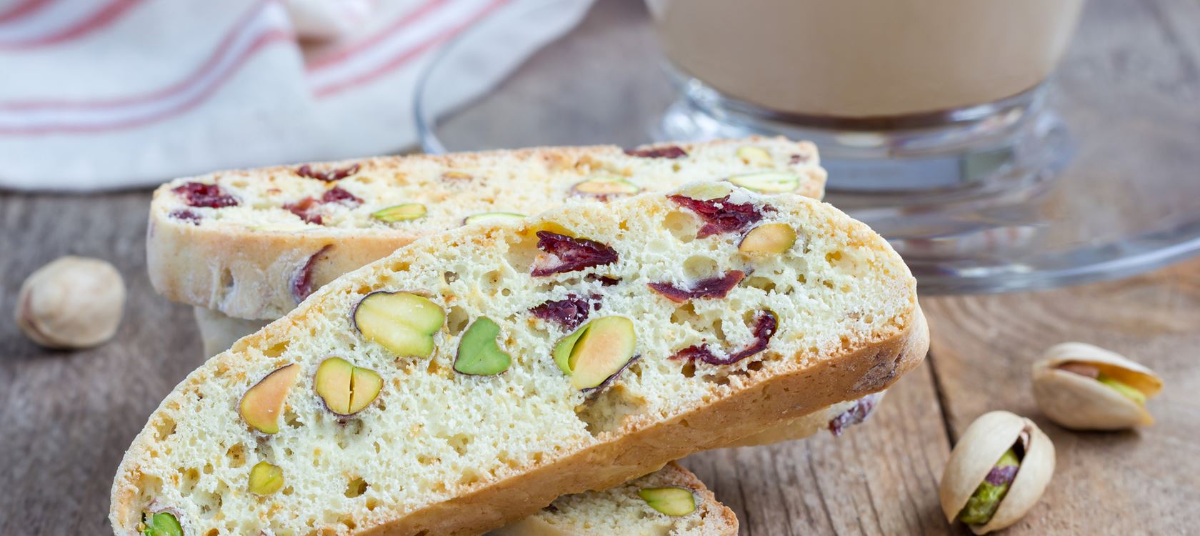 Cranberry And Pistachio Biscotti