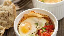 Baked Eggs With Smoked Ham