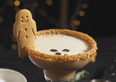 Gingerbread Espresso Martini Mocktail