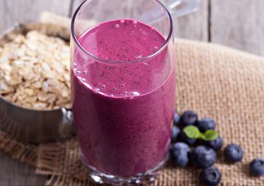 Blueberry Milk with Oats
