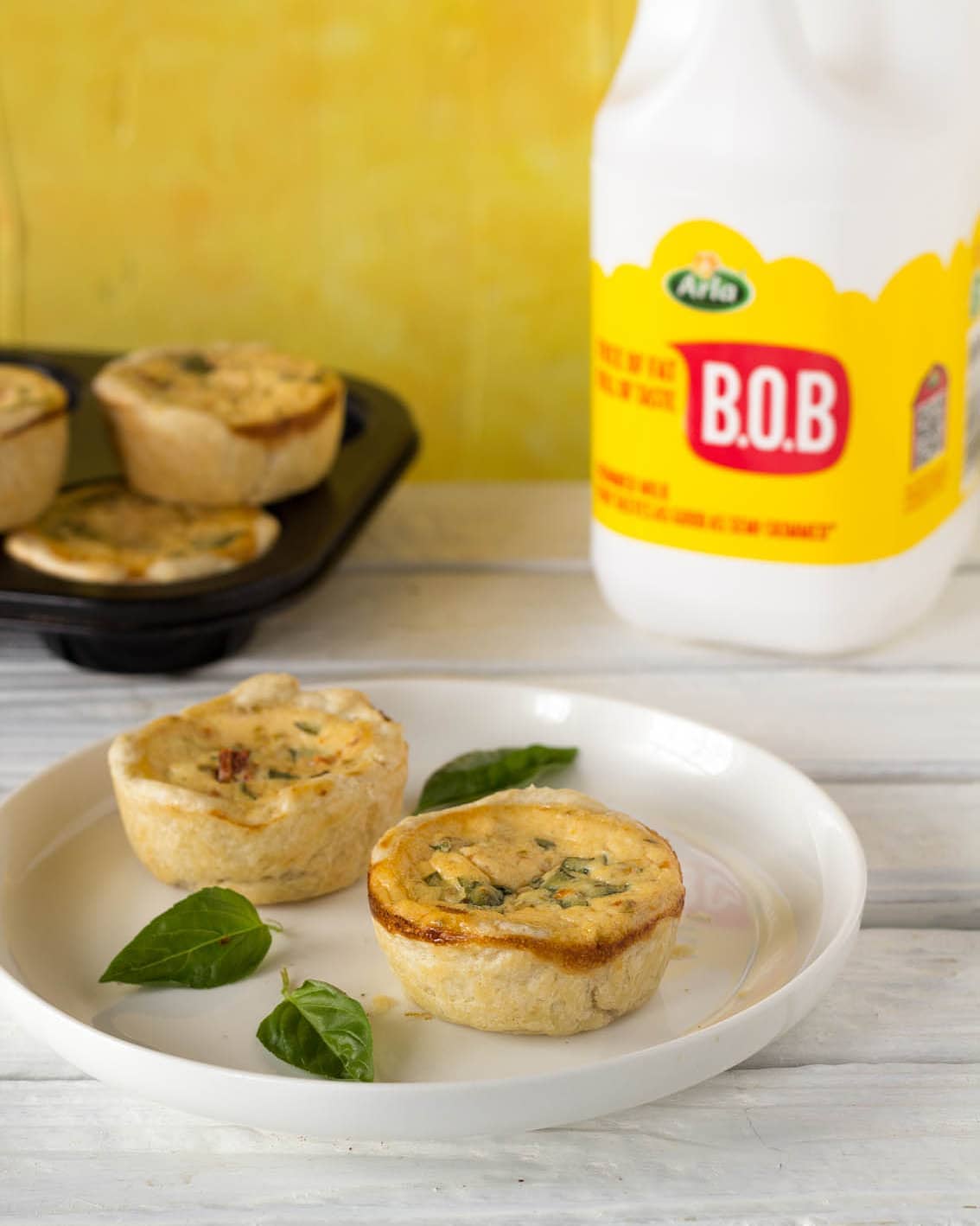 Mini Ricotta, Basil and Sundried Tomato Tarts Recipe Arla UK