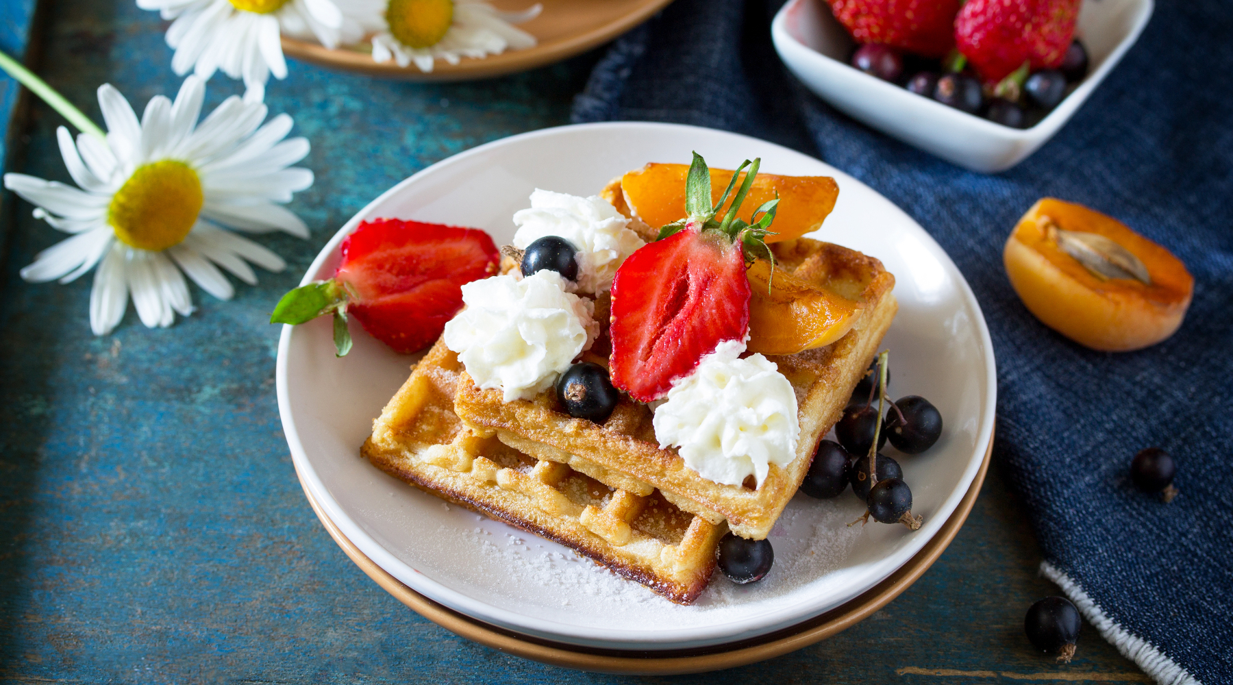 Glutenfree Waffles with Cottage Cheese Recipe Arla UK