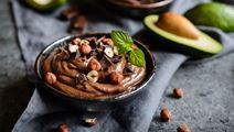 Mousse with Chopped Chocolate and Nuts