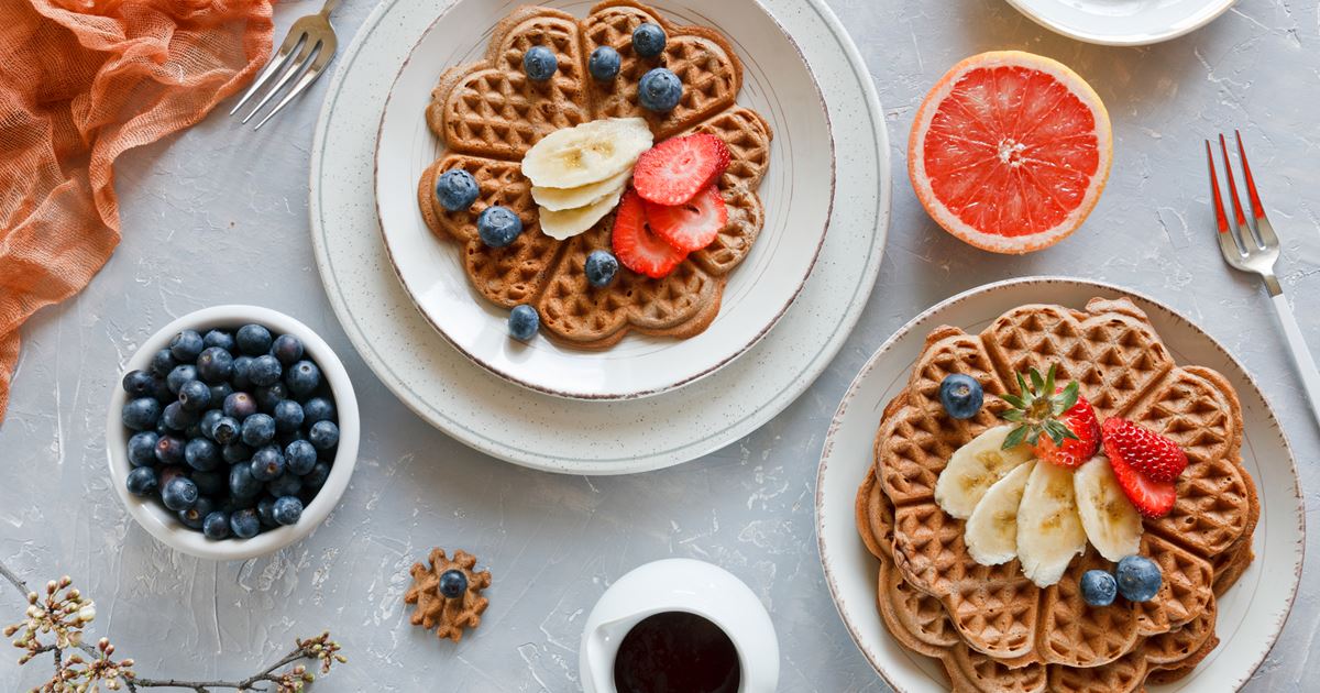 Healthy Waffles Recipe Arla Uk Healthy Waffles Recipe Arla Uk