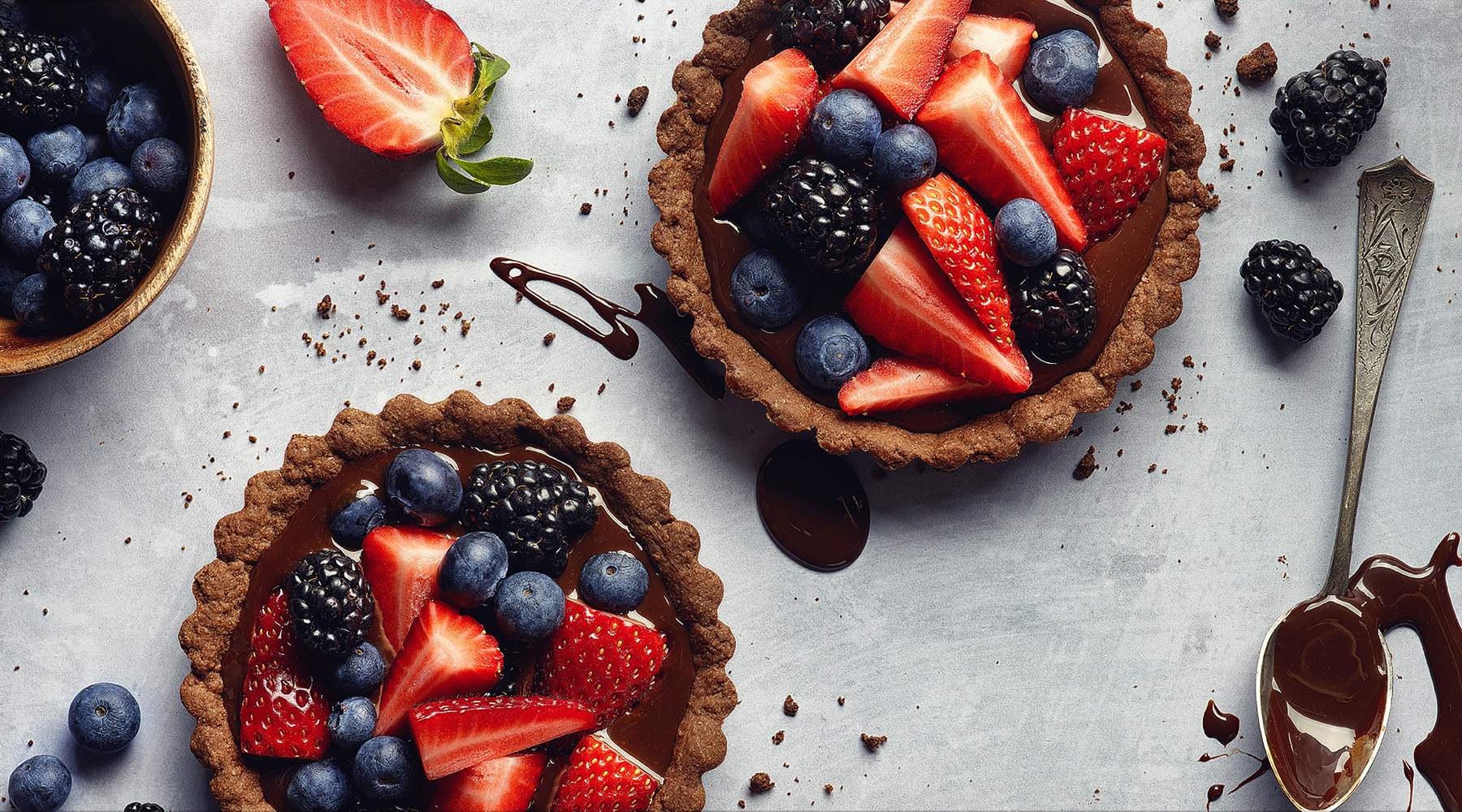 Creamy Chocolate Tart With Fresh Berries - Recipe | Arla UK