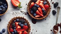 Creamy Chocolate Tart with Fresh Berries