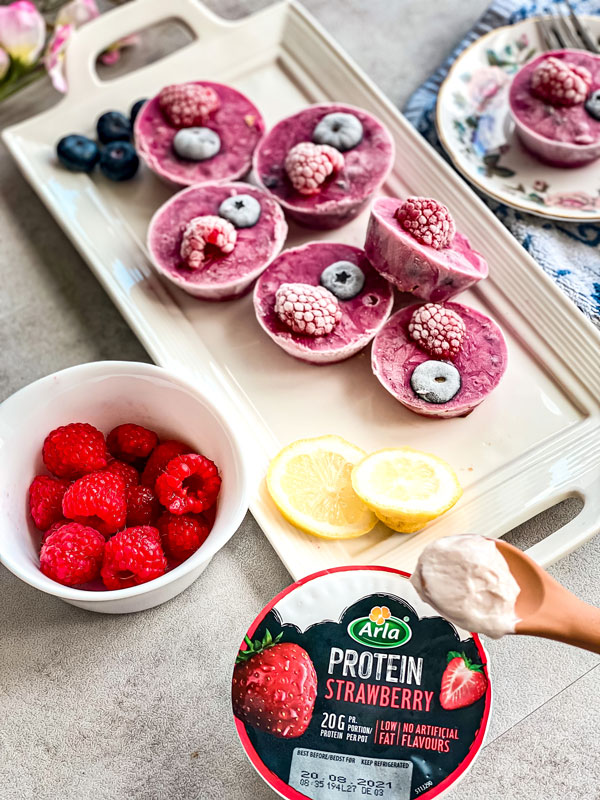 Berry Frozen Yoghurt Granola Bites Recipe Arla UK
