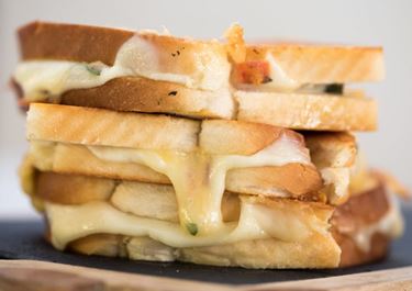 Margherita Pizza Grilled Cheese